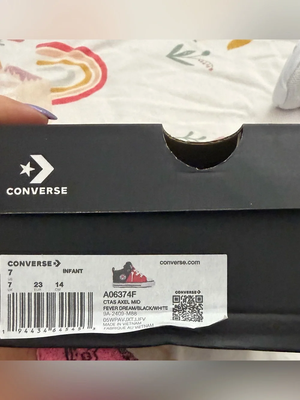 Kids' Red High-Top Converse
